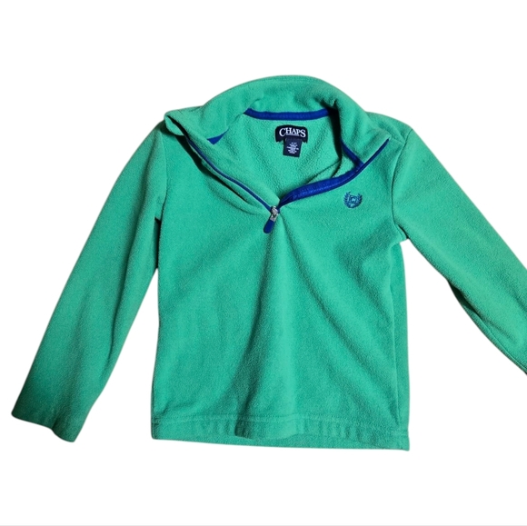 Chaps Kids Green Fleece Pullover 4T - Picture 1 of 5
